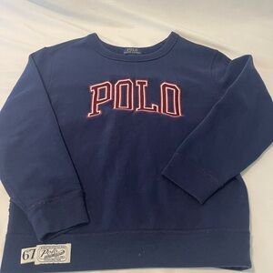 Polo Ralph Lauren Navy Logo Fleece Sweatshirt